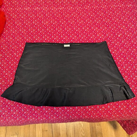 Popina Retro Swim Skirt Swim Cover Size XL Black Bottom Modest Resort Wear - Picture 2 of 6